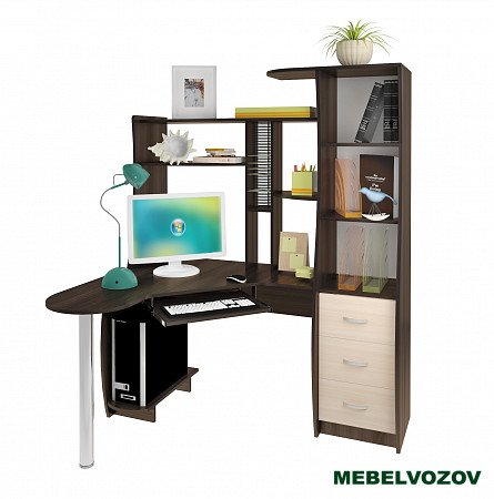 Стол компьютерный Интел-9(Бодега темный/Бодега светлый) от магазина Мебельвозов в Нижнем Новгороде