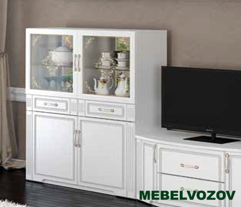 Витрина для гостиной 39 «Виктория» Шкаф комбинированный от Mebelvozov в Нижнем Новгороде