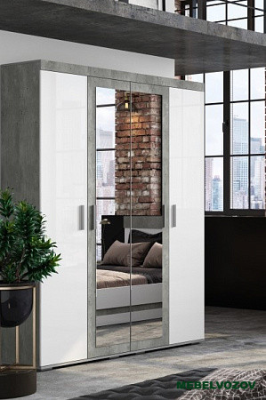 Шкаф 4-х створчатый "Инстайл" (ШК-31) от компании Мебельвозов в Нижнем Новгороде