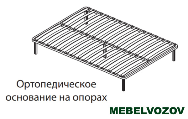 Кровать Ричард 1,6 РКР-1 (орех донской) с ортопед. основанием на опорах от магазина Мебельвозов в Нижнем Новгороде