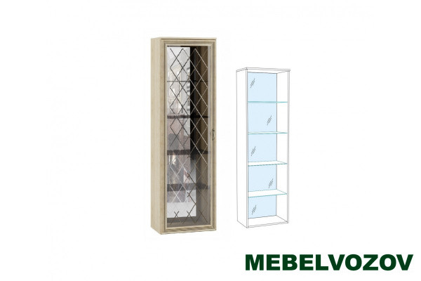 Пенал-витрина ЛШ-8 (надставной) Ливорно (дуб сонома) от Mebelvozov в Нижнем Новгороде