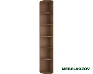 Угловой стеллаж ЛШ-10 Ливорно (орех донской) фото от Мебельвозов в Нижнем Новгороде