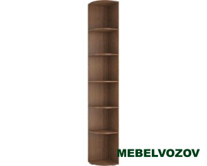 Угловой стеллаж ЛШ-10 Ливорно (орех донской) фото от Мебельвозов в Нижнем Новгороде