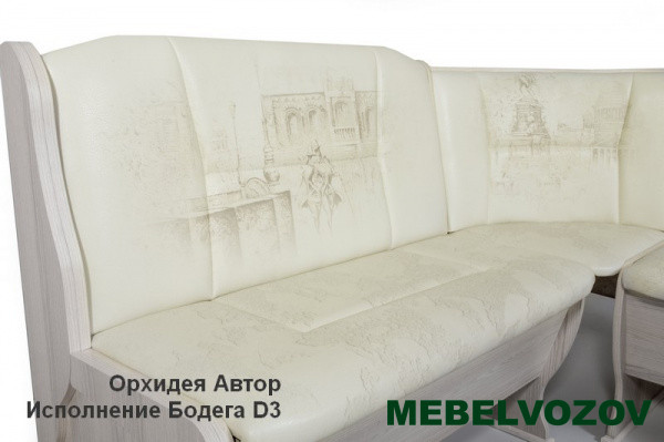 Кухонный уголок Орхидея Автор столешница МДФ ФОТОПЕЧАТЬ - фото от магазина Мебельвозов в Нижнем Новгороде Кухонный уголок Орхидея Автор столешница МДФ ФОТОПЕЧАТЬ от магазина Мебельвозов в Нижнем Новгороде