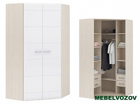 Шкаф угловой двухстворчатый Симба от компании Мебельвозов в Нижнем Новгороде