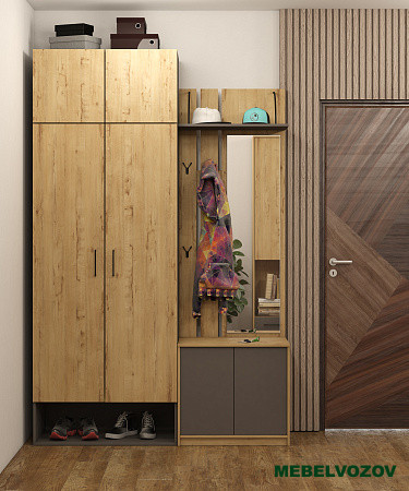 Вешалка с зеркалом Бруно  от магазина Мебельвозов в Нижнем Новгороде