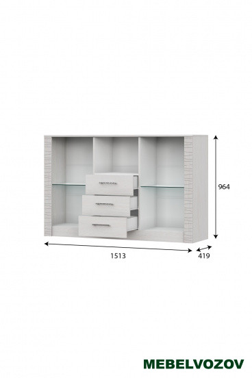 "Гамма 20" Комод - витрина Серия №4 от магазина Мебельвозов в Нижнем Новгороде