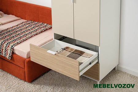 Марвэл Шкаф 16.317.02 (Белый PE шагрень) от компании Мебельвозов в Нижнем Новгороде