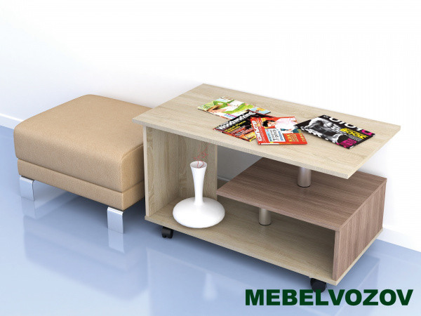 Стол журнальный Консул-5 (Дуб Сонома/Ясень Шимо) - фото от Mebelvozov в Нижнем Новгороде Стол журнальный Консул-5 (Дуб Сонома/Ясень Шимо) от Mebelvozov в Нижнем Новгороде