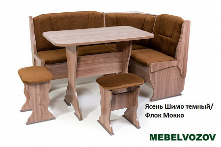 Кухонный уголок Орхидея Флок Мокко от магазина Мебельвозов в Нижнем Новгороде