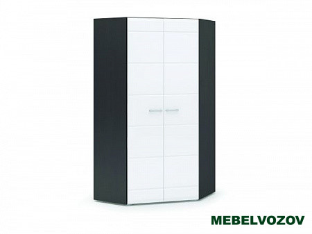 ВЕГАС шкаф угловой двухстворчатый (венге/белый глянец) от компании Мебельвозов в Нижнем Новгороде