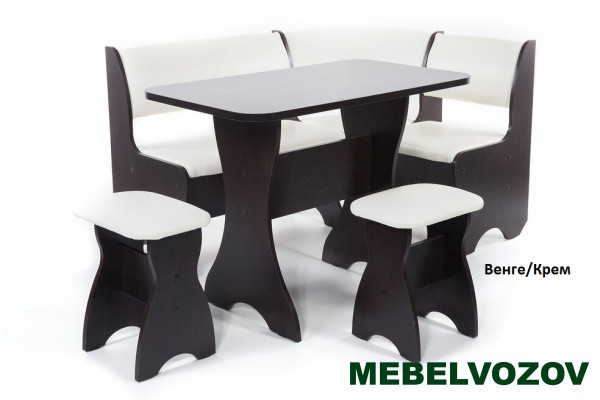 Кухонный Уголок Тюльпан Венге/Крем  от магазина Мебельвозов в Нижнем Новгороде