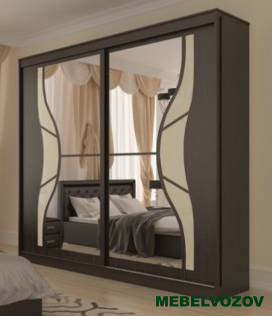 Шкаф-купе Оскар 11-2 (Венге магия/Бежевое стекло) от компании Мебельвозов в Нижнем Новгороде