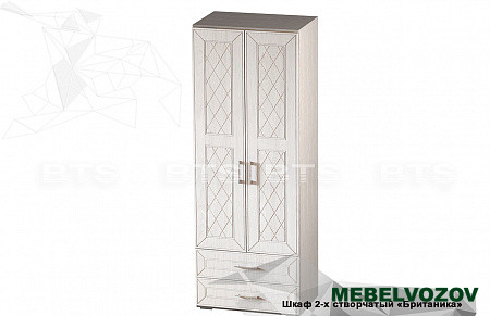 Шкаф 2-х створчатый Британика от компании Мебельвозов в Нижнем Новгороде