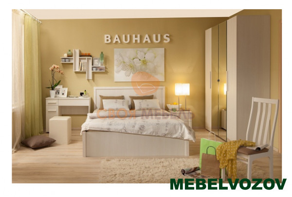 Шкаф с зеркалом для одежды Bauhaus 9  от компании Мебельвозов в Нижнем Новгороде