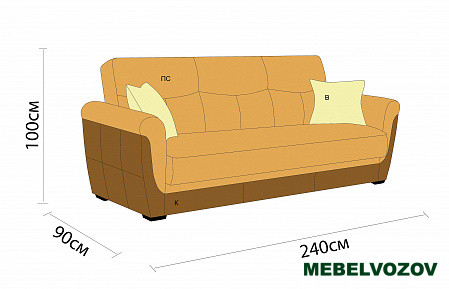 Диван книжка "Мадрид-1" от магазина Мебельвозов в Нижнем Новгороде