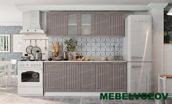 Кухонный гарнитур Хозяюшка 2,0м (белый/трюфель) от магазина Мебельвозов в Нижнем Новгороде