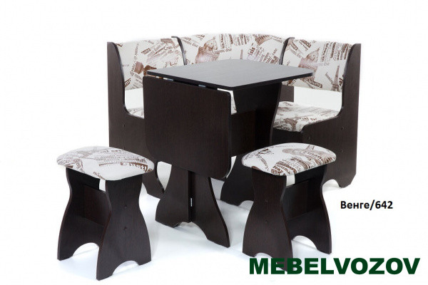 Кухонный уголок Тюльпан-мини замша от магазина Мебельвозов в Нижнем Новгороде