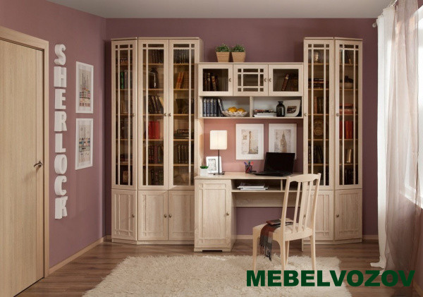 Шкаф для книг  Дуб Сонома Sherlock 32 (библиотека)  - фото от компании Мебельвозов Шкаф для книг  Дуб Сонома Sherlock 32 (библиотека)  от компании Мебельвозов
