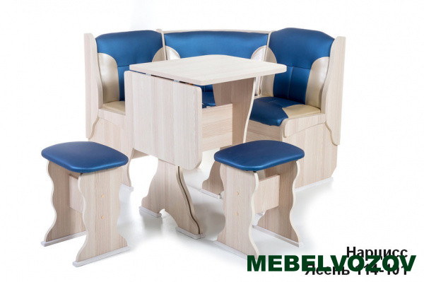 Кухонный уголок Нарцисс Ясень/114-101 от магазина Мебельвозов в Нижнем Новгороде