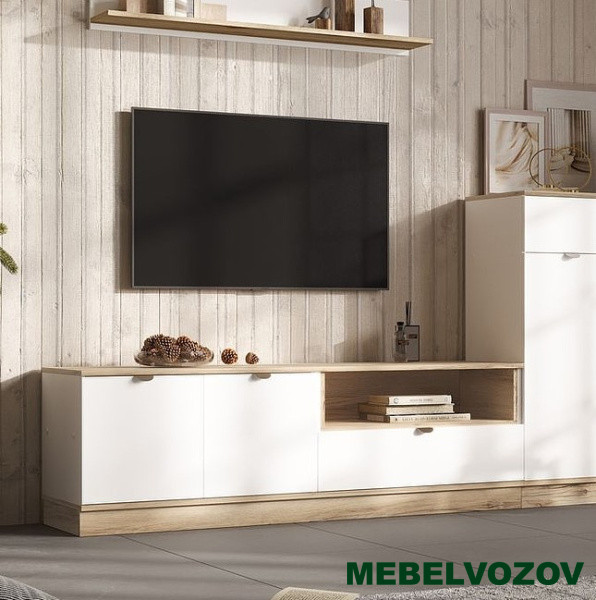 ЮККИ ТВ 1600 Тумба  - фото от интернет магазина Mebelvozov в Нижнем Новгороде ЮККИ ТВ 1600 Тумба  от интернет магазина Mebelvozov в Нижнем Новгороде