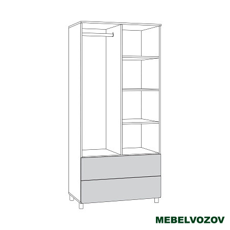 Эйп Шкаф для одежды 13.334 детальное изображение от магазина mebelvozov.ru в Нижнем Новгороде