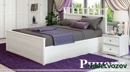 Кровать Ричард 1,4 РКР-1 (анкор светлый) с подъёмным механизмом от магазина Мебельвозов в Нижнем Новгороде