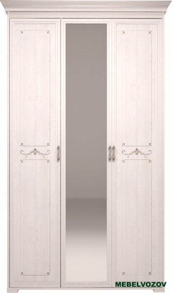 Шкаф с зеркалом для платья 06 Афродита 3-х дверный от компании Мебельвозов в Нижнем Новгороде