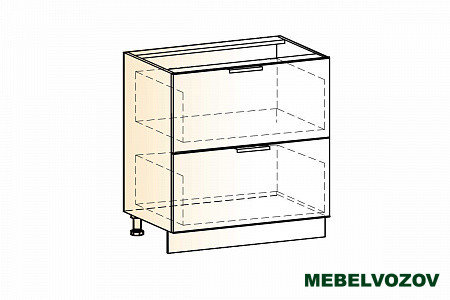Стоун шкаф рабочий L800 2 ящ. фото от Мебельвозов в Нижнем Новгороде