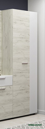 САФАРИ ШК-001 Шкаф с выдв. штангой (Дуб крафт белый) от компании Мебельвозов в Нижнем Новгороде