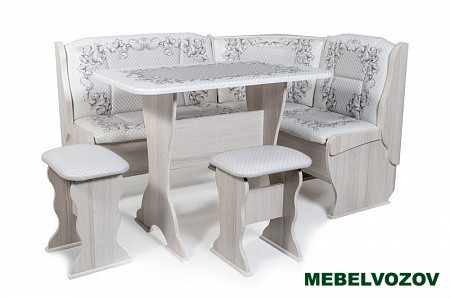 Кухонный уголок Орхидея Автор столешница МДФ ФОТОПЕЧАТЬ от магазина Мебельвозов в Нижнем Новгороде