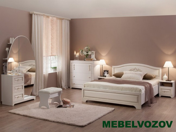 Кровать полутороспальная 1,4 Белла (комфорт)(Белый/джелато софт) от магазина Мебельвозов в Нижнем Новгороде