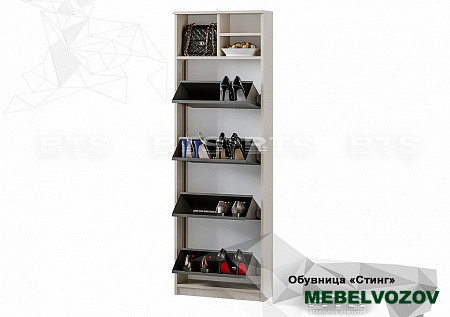 Обувница Стинг 4 секции (дуб атланта/лоредо) от магазина Мебельвозов в Нижнем Новгороде