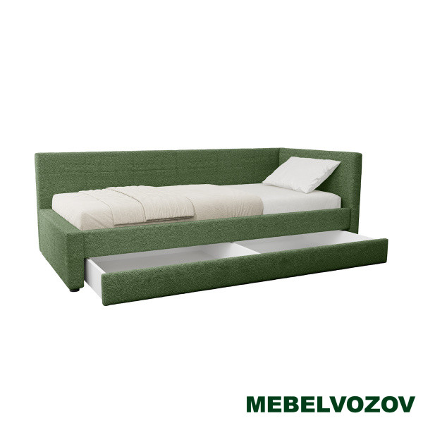 Марвэл 90 Кровать одинарная (EPIC 70 MOSS зелёная) детальное изображение от магазина mebelvozov.ru в Нижнем Новгороде