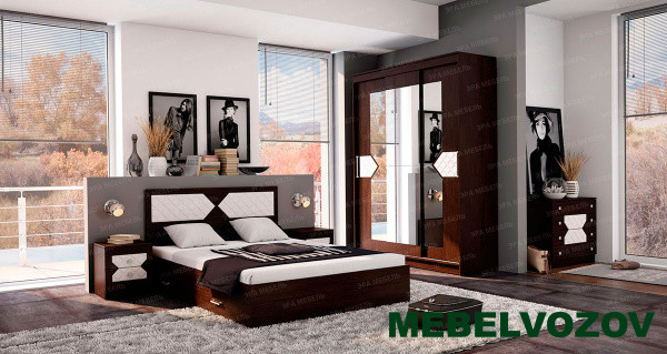 Спальня Николь (дуб венге) от магазина Мебельвозов в Нижнем Новгороде