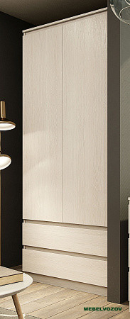Бриз-1 Шкаф двухстворчатый комбинированный от компании Мебельвозов в Нижнем Новгороде