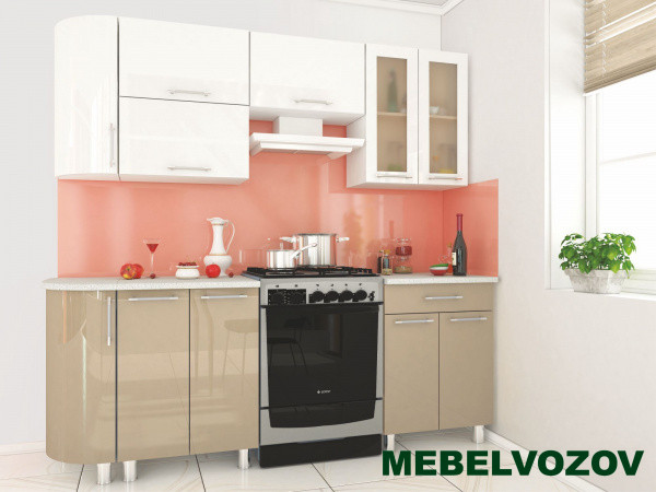 Кухонный гарнитур Танго 2100 (БЕЛЫЙ/МОККО) от магазина Мебельвозов в Нижнем Новгороде