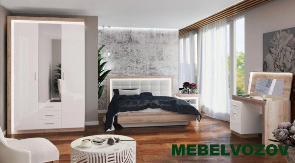 Спальня Люмен Комплект 2  от магазина Мебельвозов в Нижнем Новгороде