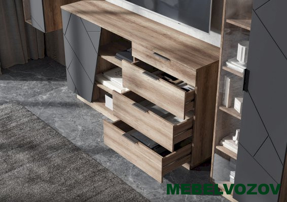 ДАЛЛАС КМ 01 Комод 1704 4 ящика от магазина Мебельвозов в Нижнем Новгороде
