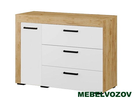 фото Комод Адель (белый/дуб крафт) от магазина Мебельвозов в Нижнем Новгороде Комод Адель (белый/дуб крафт) от магазина Мебельвозов в Нижнем Новгороде