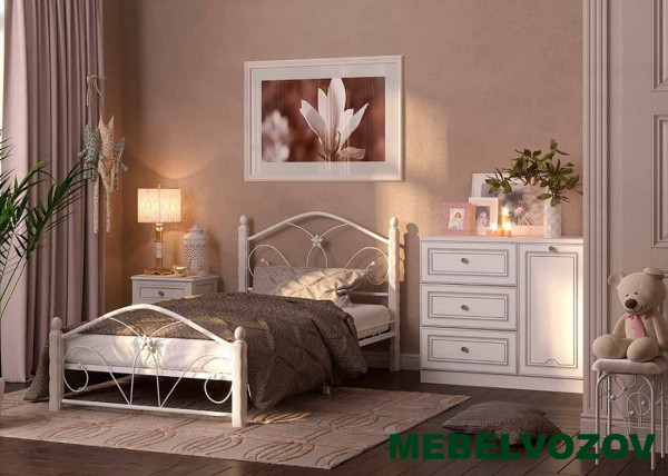 Кровать Селена-1  900 (белая) от магазина Мебельвозов в Нижнем Новгороде