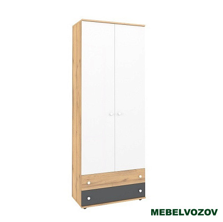Шкаф для одежды и белья белый Лойс 92 детальное изображение от магазина mebelvozov.ru в Нижнем Новгороде