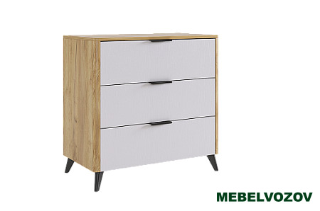 Адам Комод (дуб крафт золотой/белое дерево) от магазина Мебельвозов в Нижнем Новгороде