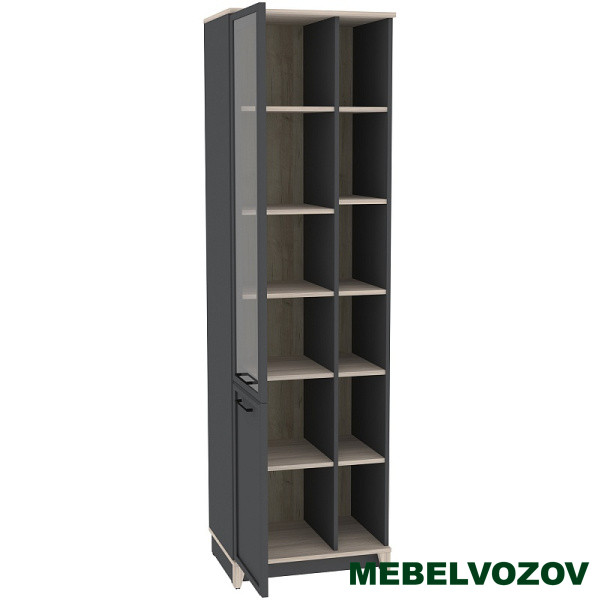 Aurelio 1 (гостиная) Шкаф МЦН (модуль 151), Антрацит-Блеквуд Сатиновый - фото от компании Мебельвозов в Нижнем Новгороде Aurelio 1 (гостиная) Шкаф МЦН (модуль 151), Антрацит-Блеквуд Сатиновый от компании Мебельвозов в Нижнем Новгороде