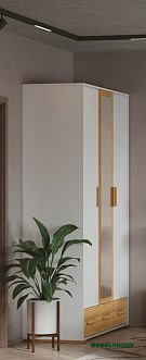 Шкаф для одежды и белья Айрис 444 (Белый/Дуб Золотистый) от компании Мебельвозов в Нижнем Новгороде