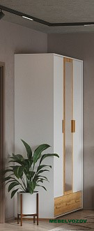 Шкаф для одежды и белья Айрис 444 (Белый/Дуб Золотистый) от компании Мебельвозов в Нижнем Новгороде