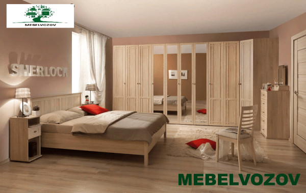 Спальня SHERLOCK, Дуб Сонома. Комплект 2 от магазина Мебельвозов в Нижнем Новгороде