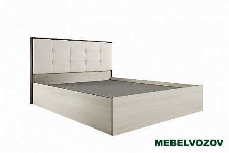 Кровать ЛК-2 Лирика 1,4 Велюр Карамель от магазина Мебельвозов в Нижнем Новгороде