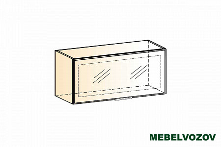 Стоун шкаф навесной L800 H360 1 дв.рам. фото от Мебельвозов в Нижнем Новгороде