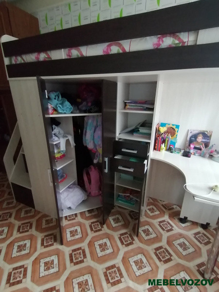 Кровать-чердак Карамель 77-03 (Анкор светлый/Бодега темный) детальное изображение от магазина mebelvozov.ru в Нижнем Новгороде